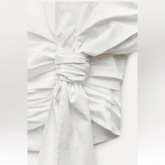 ZARA KNOTTED MINI SKIRT ZW COLLECTION - Picture 3 of 5